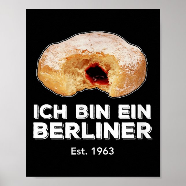 Póster El discurso de Ich Bin Ein Berliner Jelly Donut Fr (Frente)