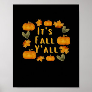 Póster El diseño creativo de la calabaza en otoño