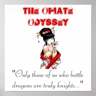 Póster El diseño de la odisea opiácea "Los dragones de Se