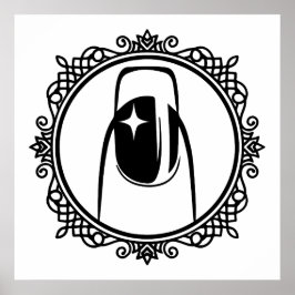 Póster El diseño manicurista es bello