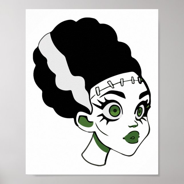 Póster El disfraz de Halloween 1 del monstruo de la novia (Frente)