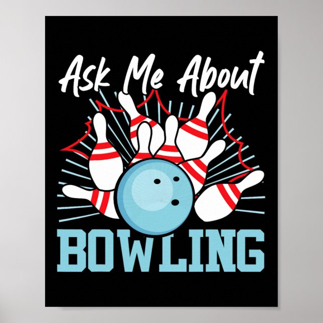 Póster El divertido boliche me pregunta sobre el boliche (Frente)