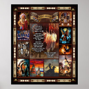 Póster El divertido regalo nativo americano