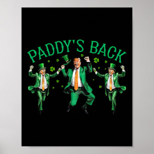 Póster El divertido Trump de Paddy bailando el Día de San
