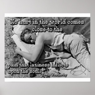 Póster El dolor de la holgazanería