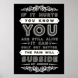 Póster El dolor disminuirá el Poster premium