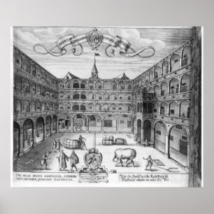 Póster El Domus Germanorum en Venecia, 1616