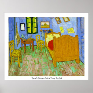 Póster El dormitorio de Vincent en Arles de Vincent van