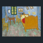 Póster El dormitorio de Vincent Van Gogh<br><div class="desc">El Dormitorio de Vincent Van Gogh, óleo sobre lienzo 1889, es una segunda versión del cuadro Dormitorio en Arles, pintado el año anterior a la humilde habitación donde el artista durmió mientras trabajaba en Arles, en el sur de Francia. Las paredes están adornadas con espacios de colores luminosos rodeados de...</div>