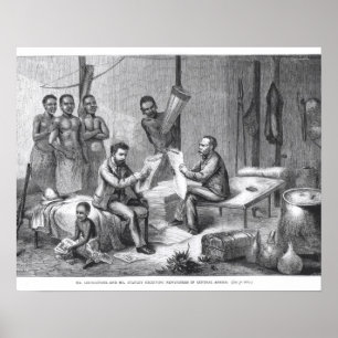 Póster El Dr. David Livingstone (1813-73) y Sr. Henry