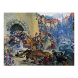 Póster El dragón del cumpleaños de la pequeña princesa