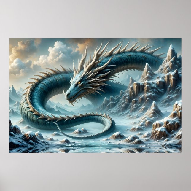 Póster El dragón despierta en un mundo helado (Frente)