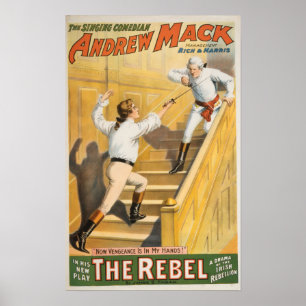 Póster "" El drama irlandés rebelde de la rebelión -