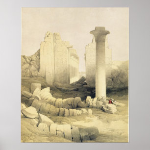 Póster El Dromos o el Pasillo central del gran templo de