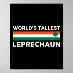 Póster El duende más alto del mundo - trébol irlandés St