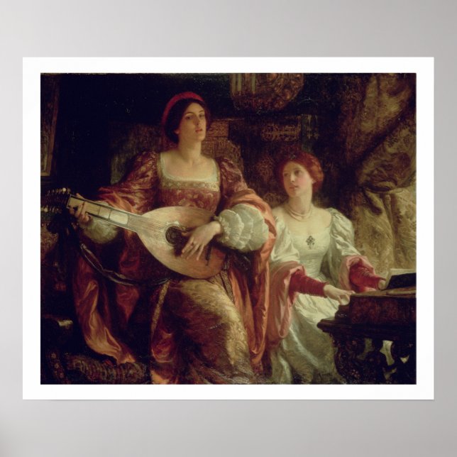 Póster El Duet (aceite sobre lienzo) (Frente)