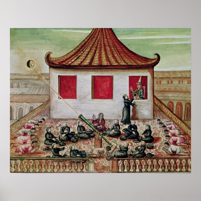 Póster El eclipse del sol en Siam en 1688 (Frente)