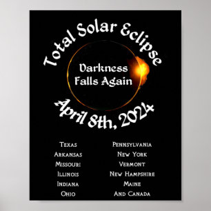 Póster El eclipse total de 2024 vuelve a caer