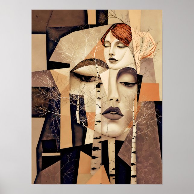 Póster El Eco de “Virelle” – Un Retrato Abstracto (Frente)