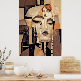 Póster El Eco de “Virelle” – Un Retrato Abstracto