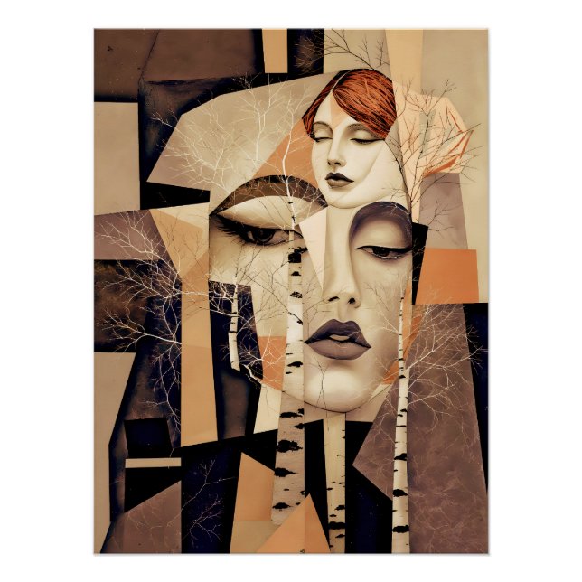 Póster El Eco de “Virelle” – Un Retrato Abstracto (Anverso)