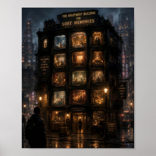 Póster El edificio de apartamentos para recuerdos perdido