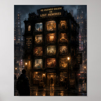 Póster El edificio de apartamentos para recuerdos perdido