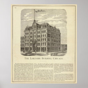 Póster El edificio de la orilla del lago, Chicago