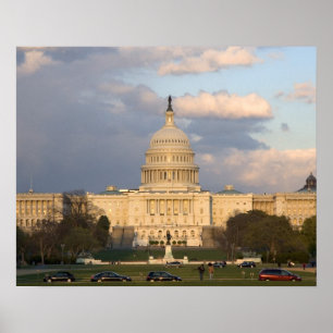 Póster El edificio del Capitolio de los Estados Unidos en
