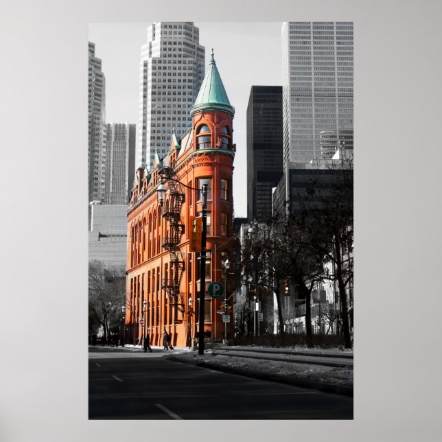 Póster El Edificio Flatiron, Toronto. (Frente)