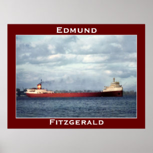 Póster El Edmund Fitzgerald al río St. Clair
