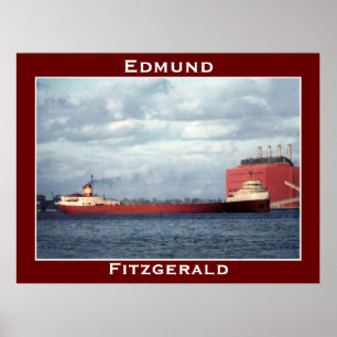 Póster El Edmund Fitzgerald en el río St. Clair