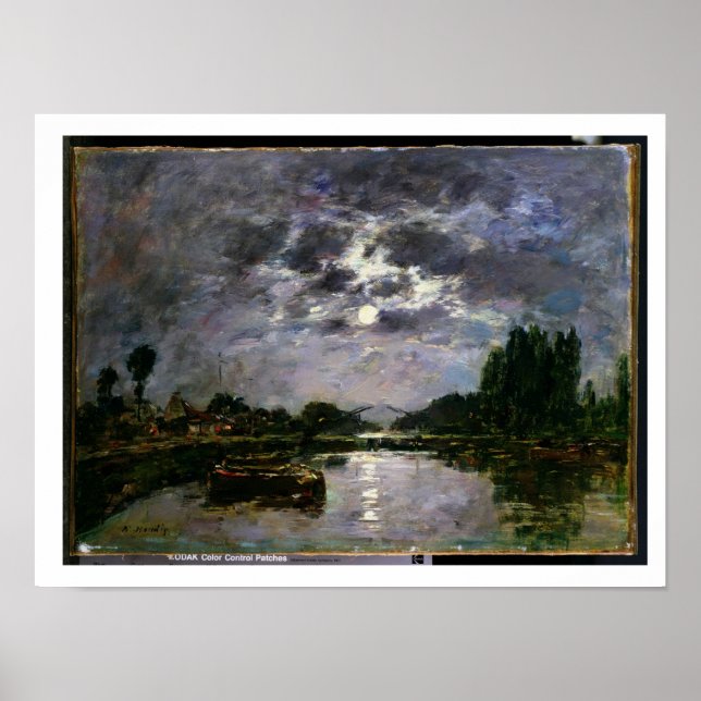 Póster El efecto de la luna, 1891 (aceite sobre lienzo) (Frente)
