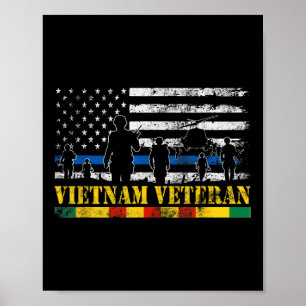 Póster El ejército de Estados Unidos, Vietnam, veterano s