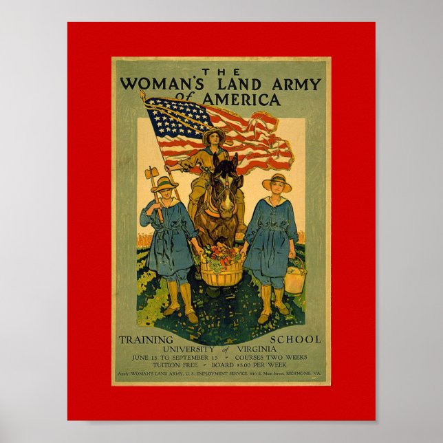 Póster El Ejército de la Tierra de Mujeres (Frente)