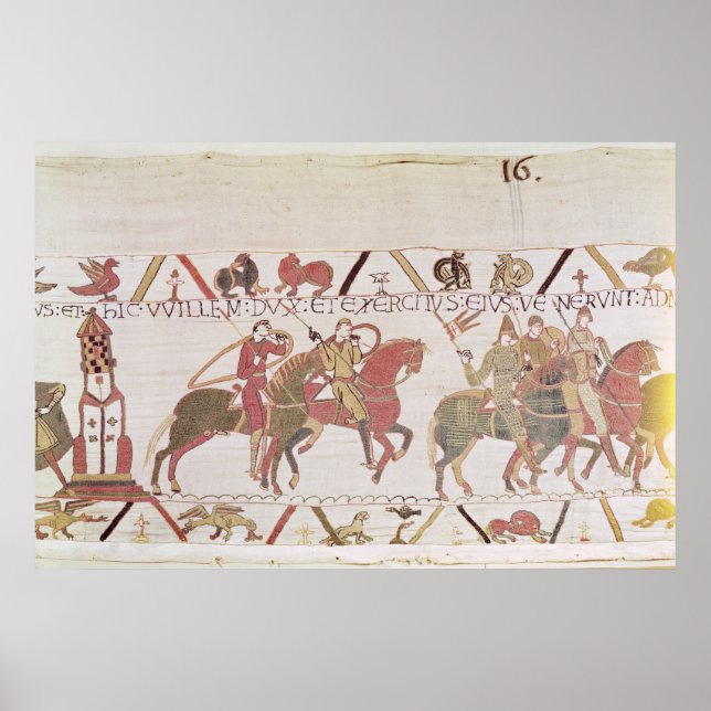 Póster El ejército de William va al Mont Saint-Michel (Frente)