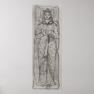 Póster El Eleanor Recumbante de Aquitania