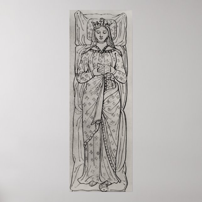Póster El Eleanor Recumbante de Aquitania (Frente)