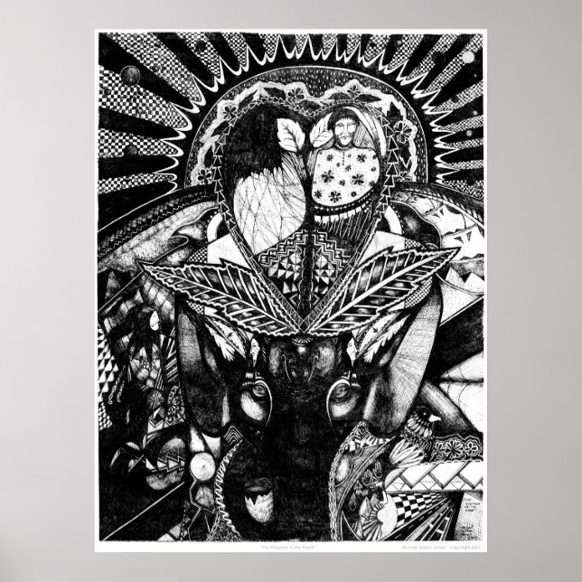 Póster El elefante en la habitación (Frente)