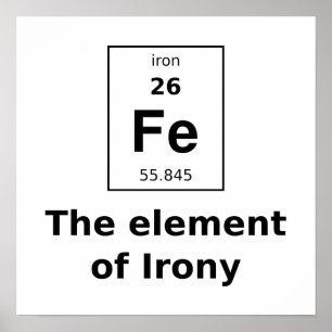 Póster El elemento de ironía poster