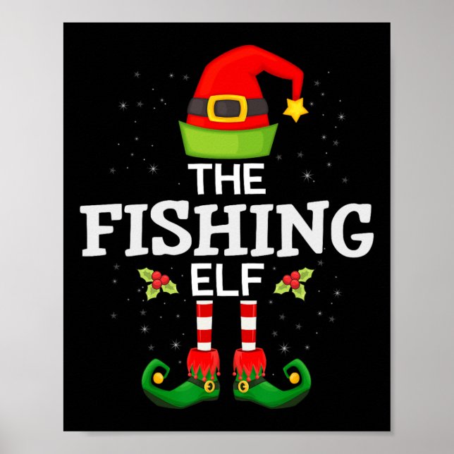 Póster El Elfo de la Navidad Pijama Familiar a Juego  (Frente)