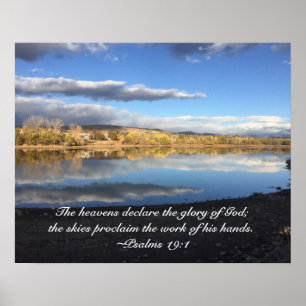 Póster El embalse de Smith refleja la gloria de Dios