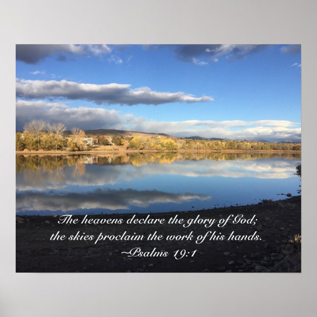 Póster El embalse de Smith refleja la gloria de Dios (Frente)