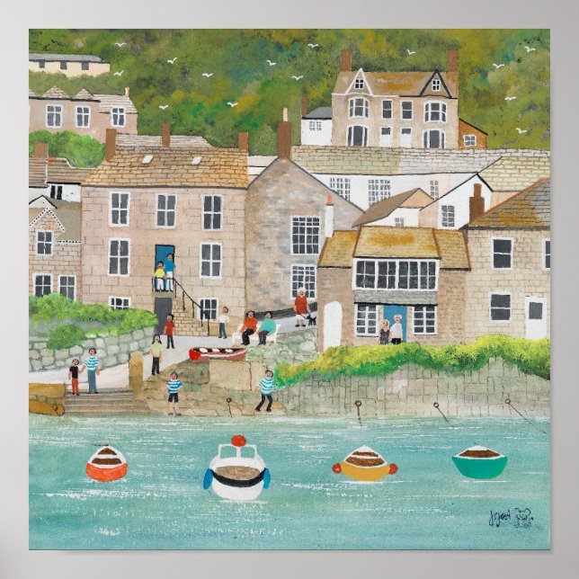Póster El embarcadero en Mousehole (Frente)