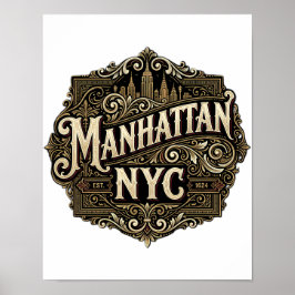 Póster El emblema de cuerda Boogie Down del Bronx con art