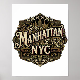 Póster El emblema de cuerda Boogie Down del Bronx con art