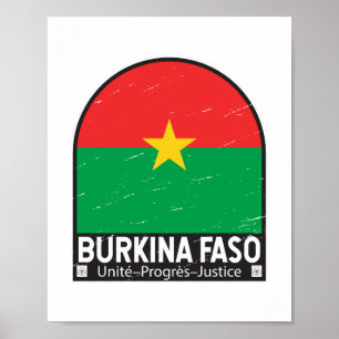 Póster El emblema de la bandera de Burkina Faso está mal 