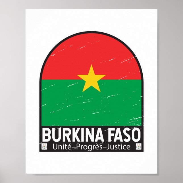 Póster El emblema de la bandera de Burkina Faso está mal  (Frente)