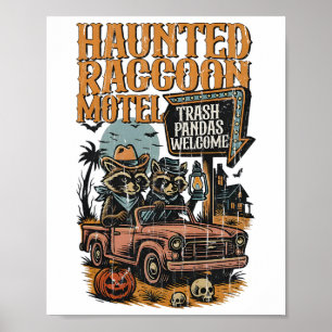 Póster El embrujado Motel Raccoon