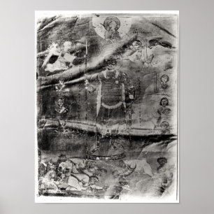 Póster El emperador Basil II recibiendo una corona